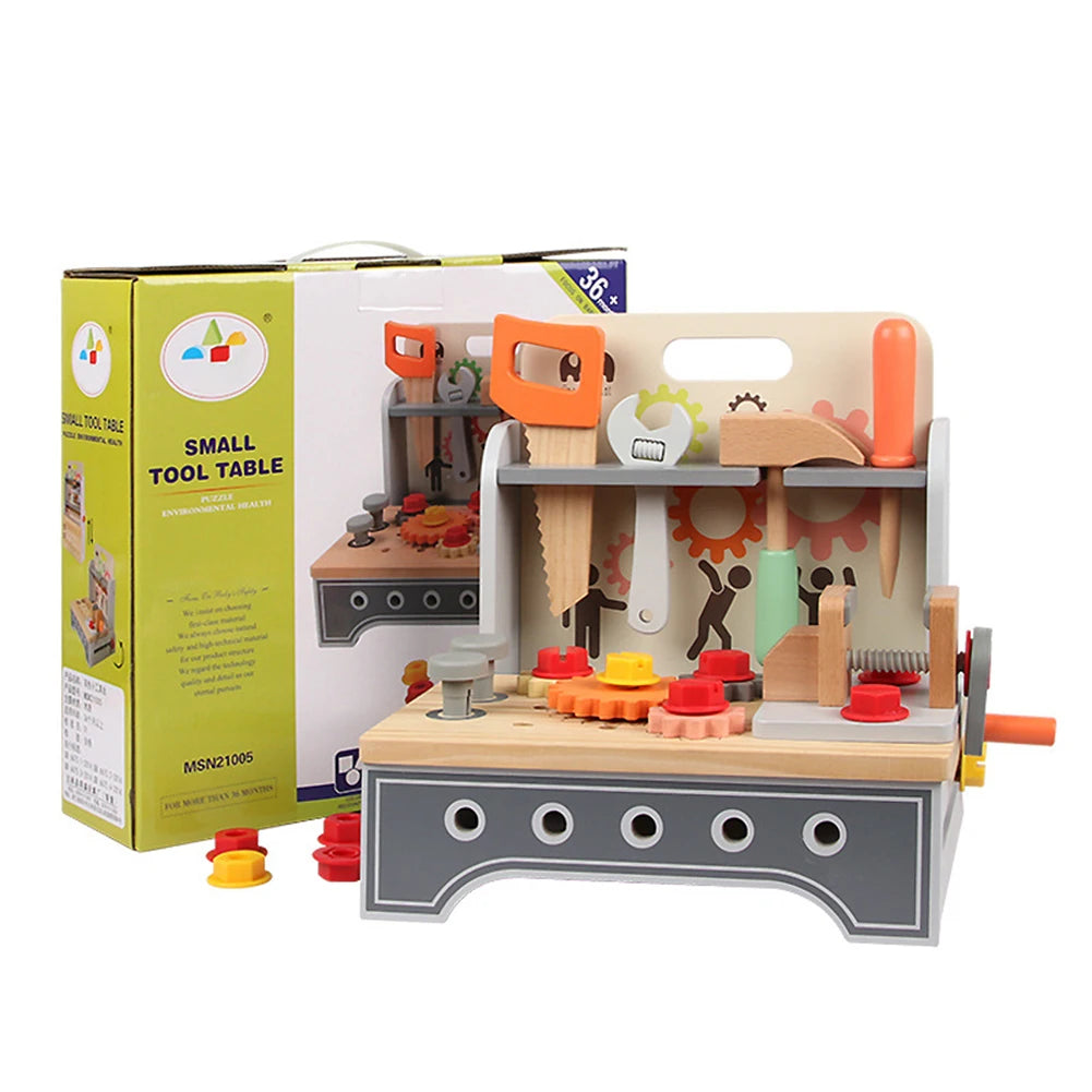 Pretend Play Wooden Tool Bench