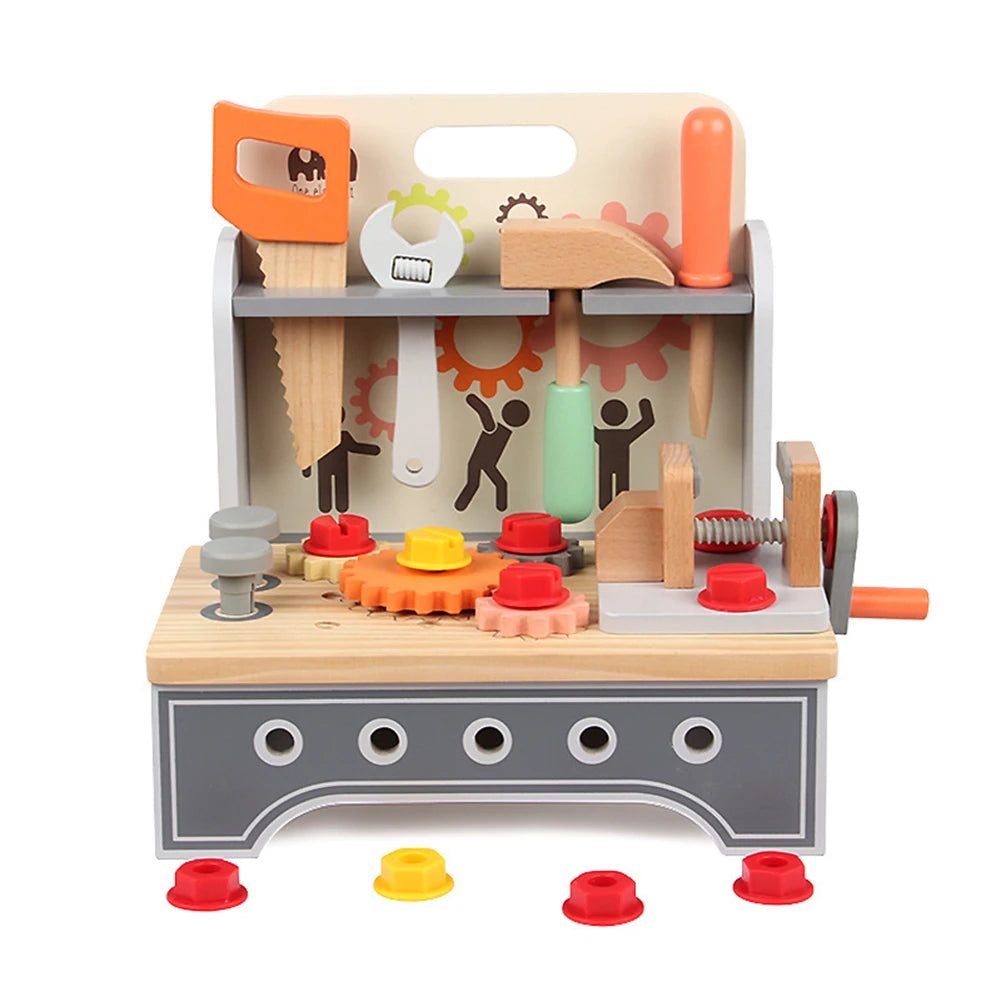 Pretend Play Wooden Tool Bench